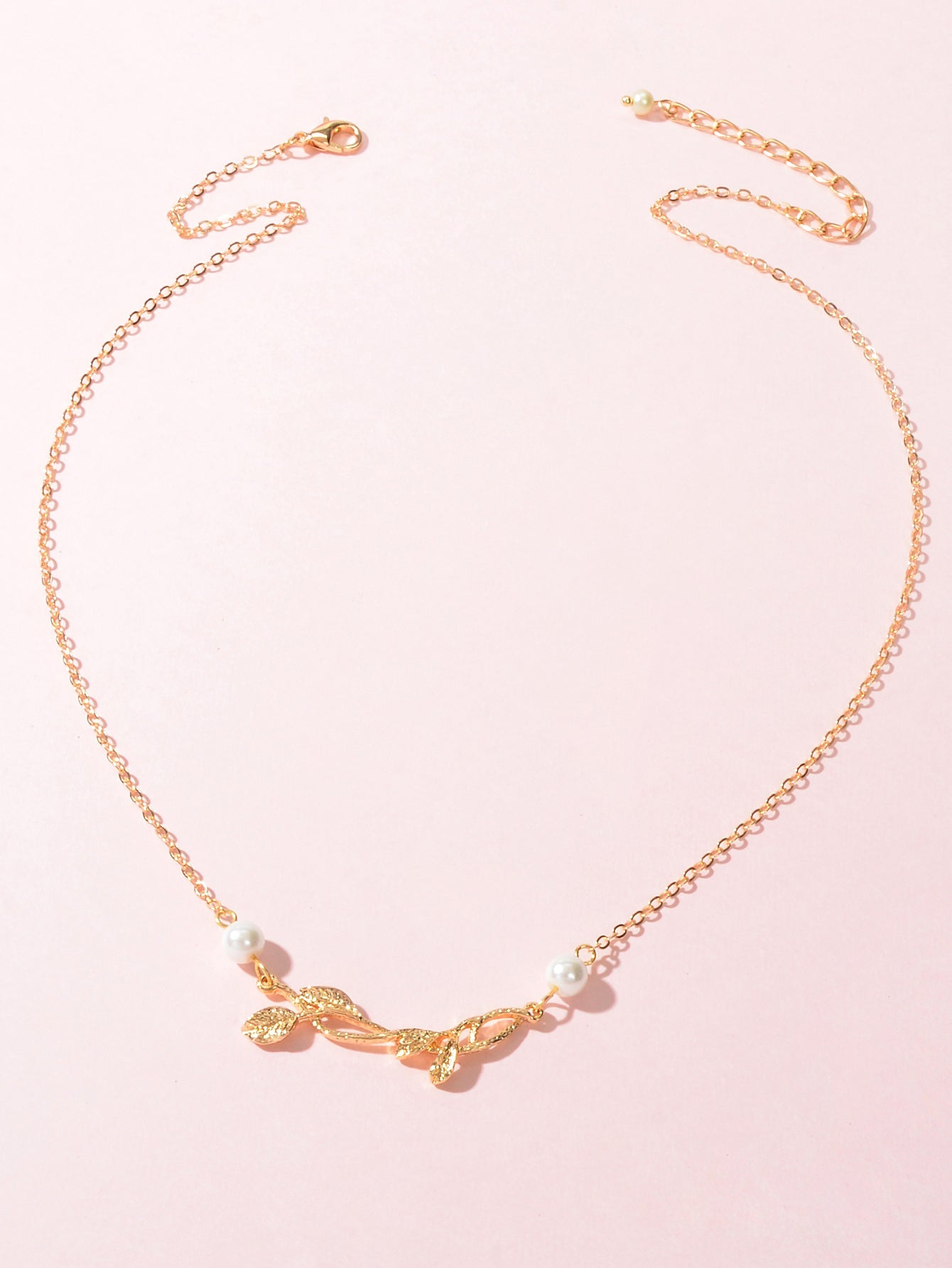 The Golden Vineyard Pearl Gold Charm Necklace