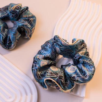 Liberty of London Silk Scrunchies - Juno Feather