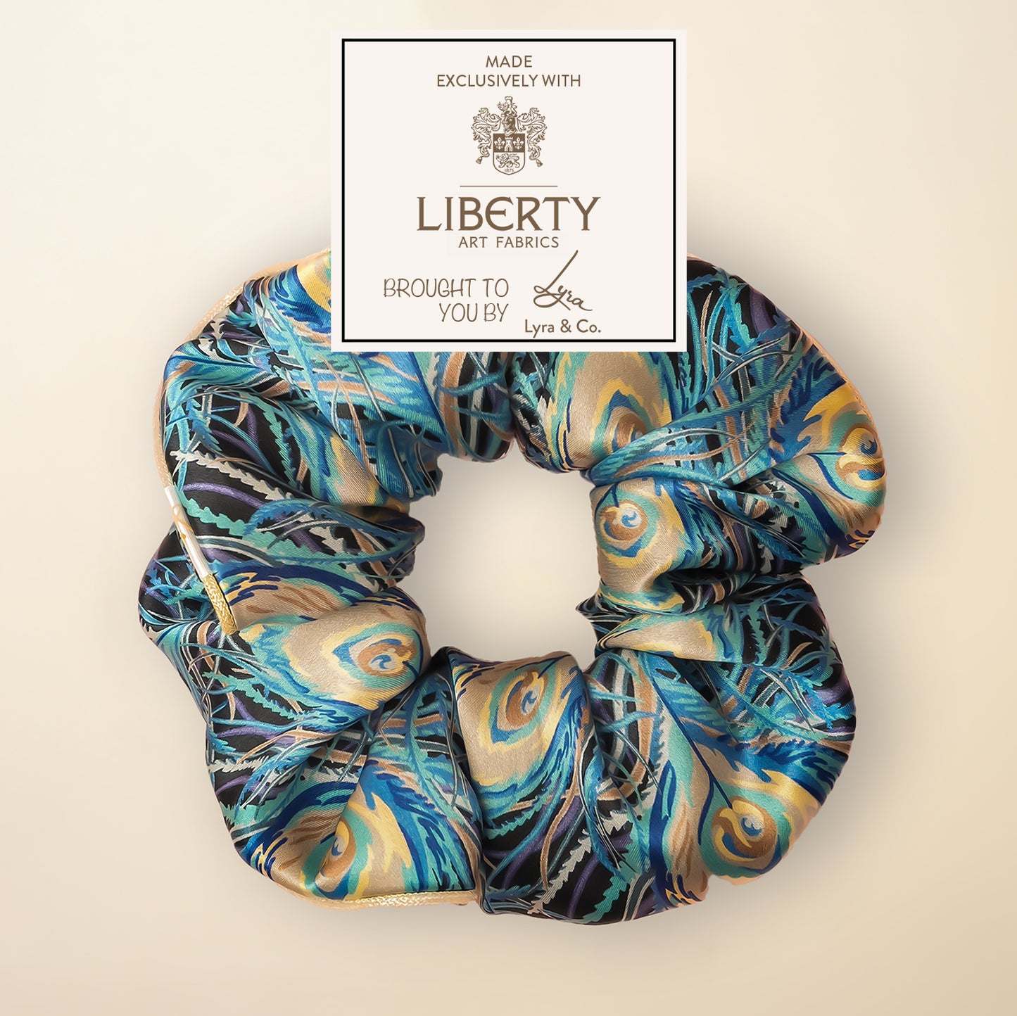 Liberty of London Silk Scrunchies - Juno Feather