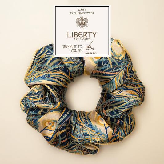 Liberty of London Silk Scrunchies - Juno Feather